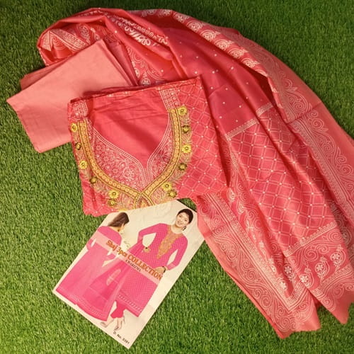 Charisma 100% cotton botics three pics | pink color